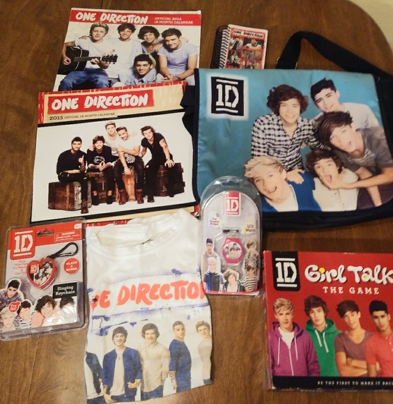 One Direction Tote Lot With Various Items Nwt